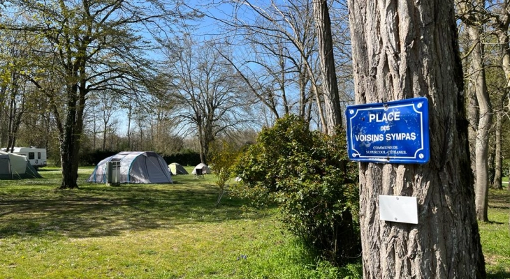 Zelt-Stellplatz, Campingplatz Les Prés, Île-de-France